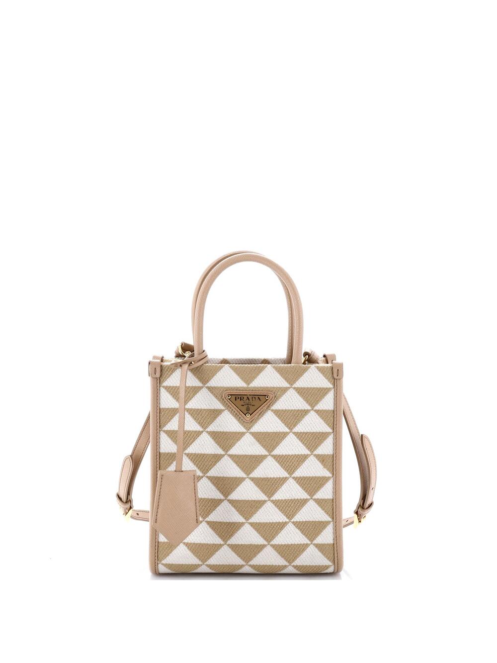 Prada Symbole Shopper Tote Jacquard #342544P16B